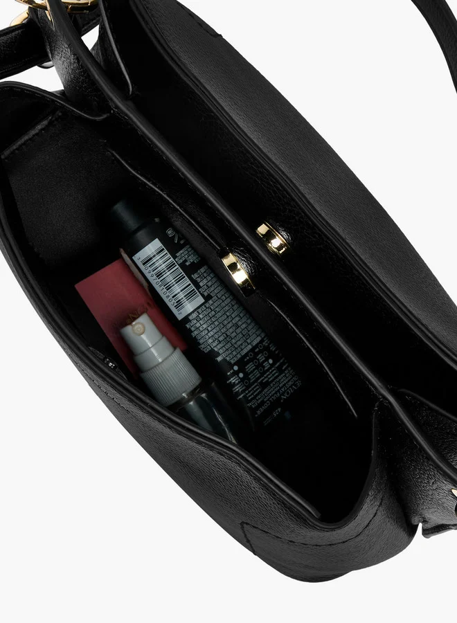 Flora Bella By Shoexpress Solid Shoulder Bag with Adjustable Strap