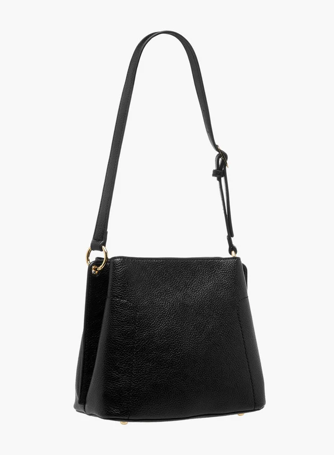 Flora Bella By Shoexpress Solid Shoulder Bag with Adjustable Strap