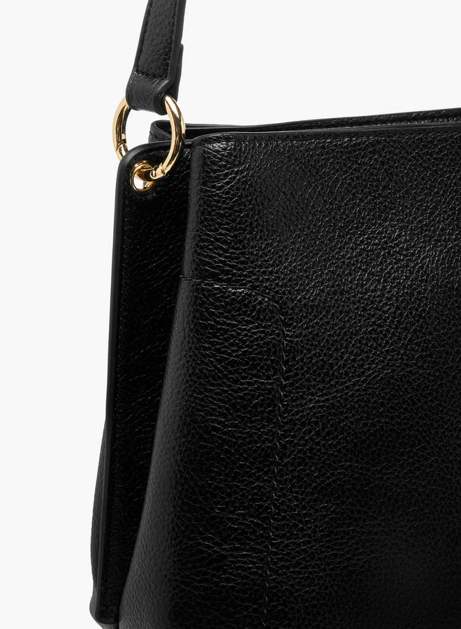 Flora Bella By Shoexpress Solid Shoulder Bag with Adjustable Strap