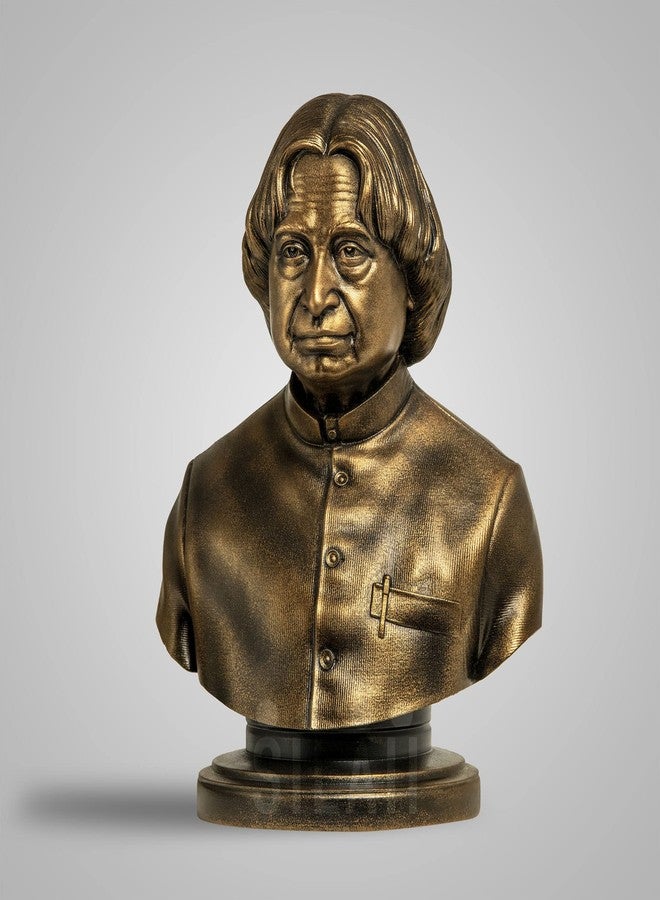 SILAII Dr. A.P.J Abdul Kalam Sculpture - 5 INCH, Antique Bronze Colour - Image 5