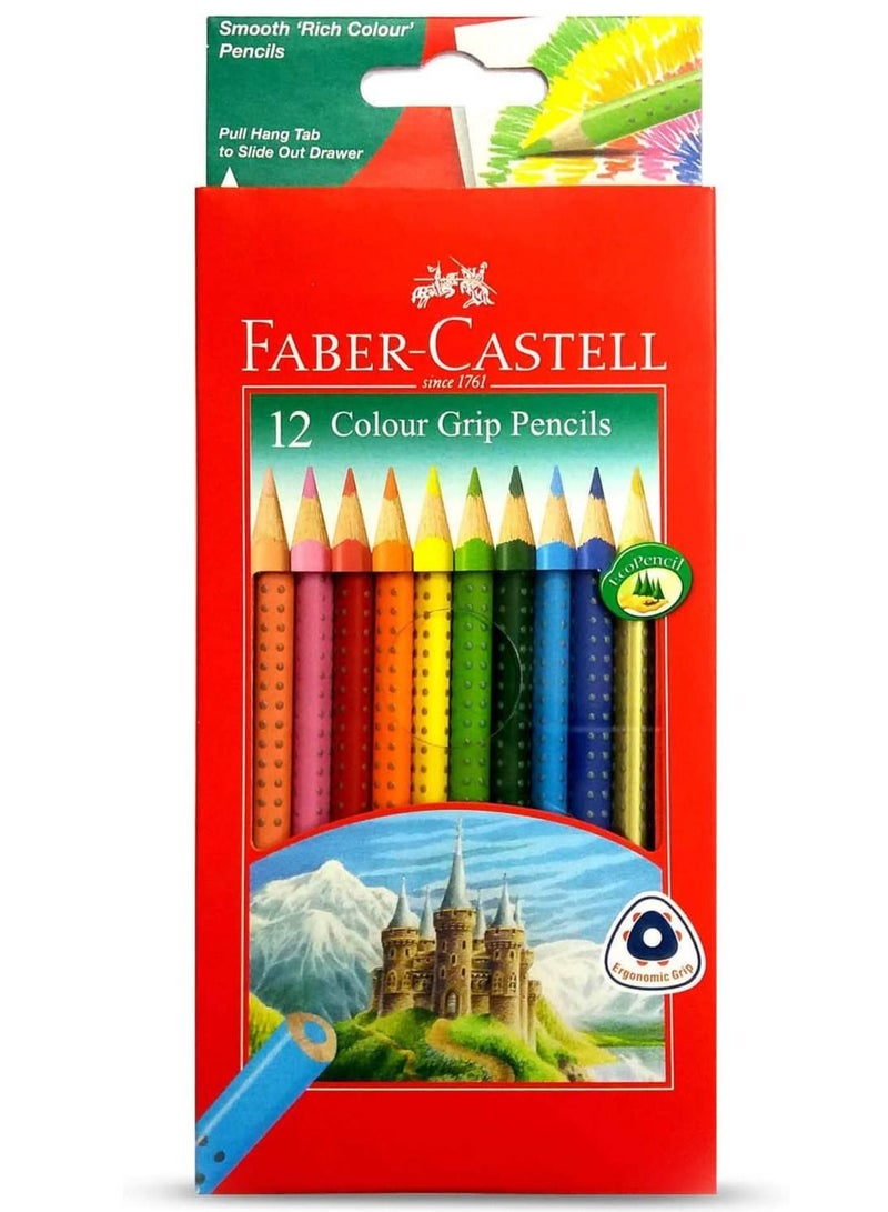 FABER-CASTELL 12-Piece Grip Color Pencils Multicolor  - Image 1