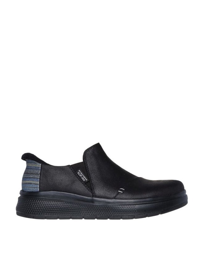 SKECHERS أحذية نسائية بدون استخدام اليدين - موجة لطيفة - مريحة، أسود/أسود، 40 EU - Image 1