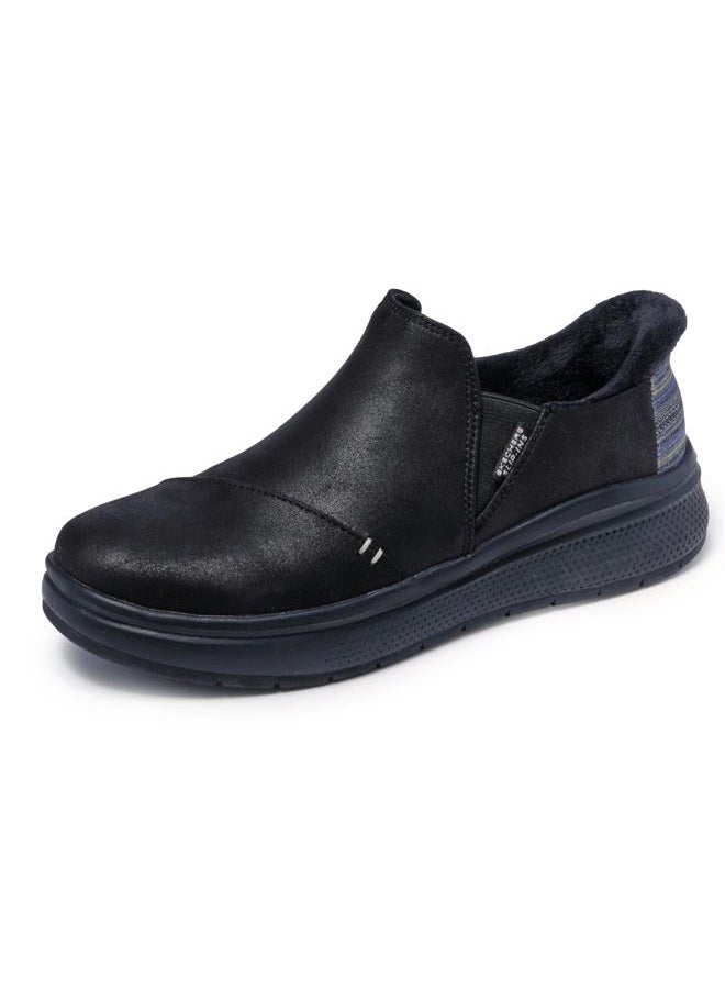 SKECHERS أحذية نسائية بدون استخدام اليدين - موجة لطيفة - مريحة، أسود/أسود، 40 EU - Image 4