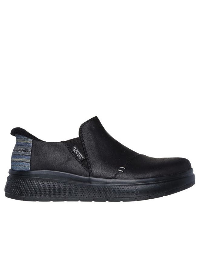 SKECHERS أحذية نسائية بدون استخدام اليدين - موجة لطيفة - مريحة، أسود/أسود، 40 EU - Image 3