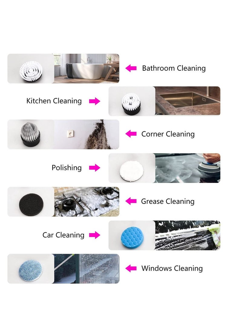 SYOSI Long Lasting Battery Life - Powered by large capacity rechargeable premium battery, the shower scrubber combined USB-C fast charge technology and battery level display function, you never need to worr - Image 5