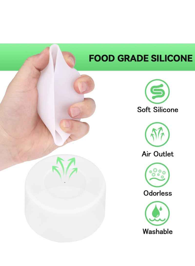 2 Pcs 75mm Silicone Cup Protection Case Storage Vacuum Bottle Compatitable for 30/40oz Anti Slip Scratch Resistant-Clear  - Image 5