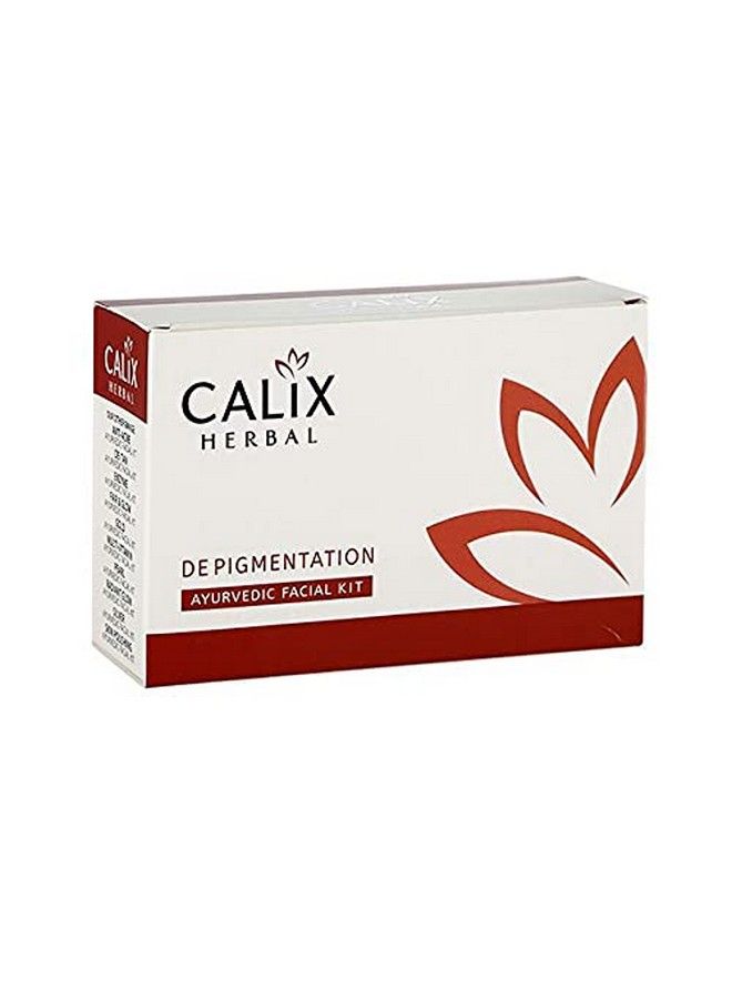 Calix Herbal Organic Depigmentation Ayurvedic Facial Kit For Reduce Pigmentation Blemishes/Tanning/Antimarks & Spots Removal Instant Glowing Face For Men & Women All Skin Type Set Of 5 (50 Gm) - Image 2