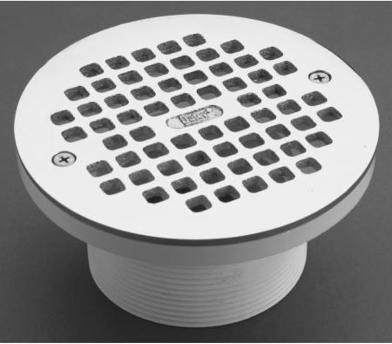 PROFLO PF42846 6" Brass Grate with 4" Adjustable Drain - Brass - Image 2