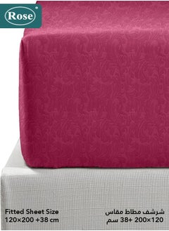 Rose ROSE Luxurious Flory Comforter, Premium Cotton Alternative Microfiber, Set of 4 pieces, Super Soft Cozy Breathable Cooling Lightweight, Extra Twin size 260x170 cm, Burgundy  - Image 5