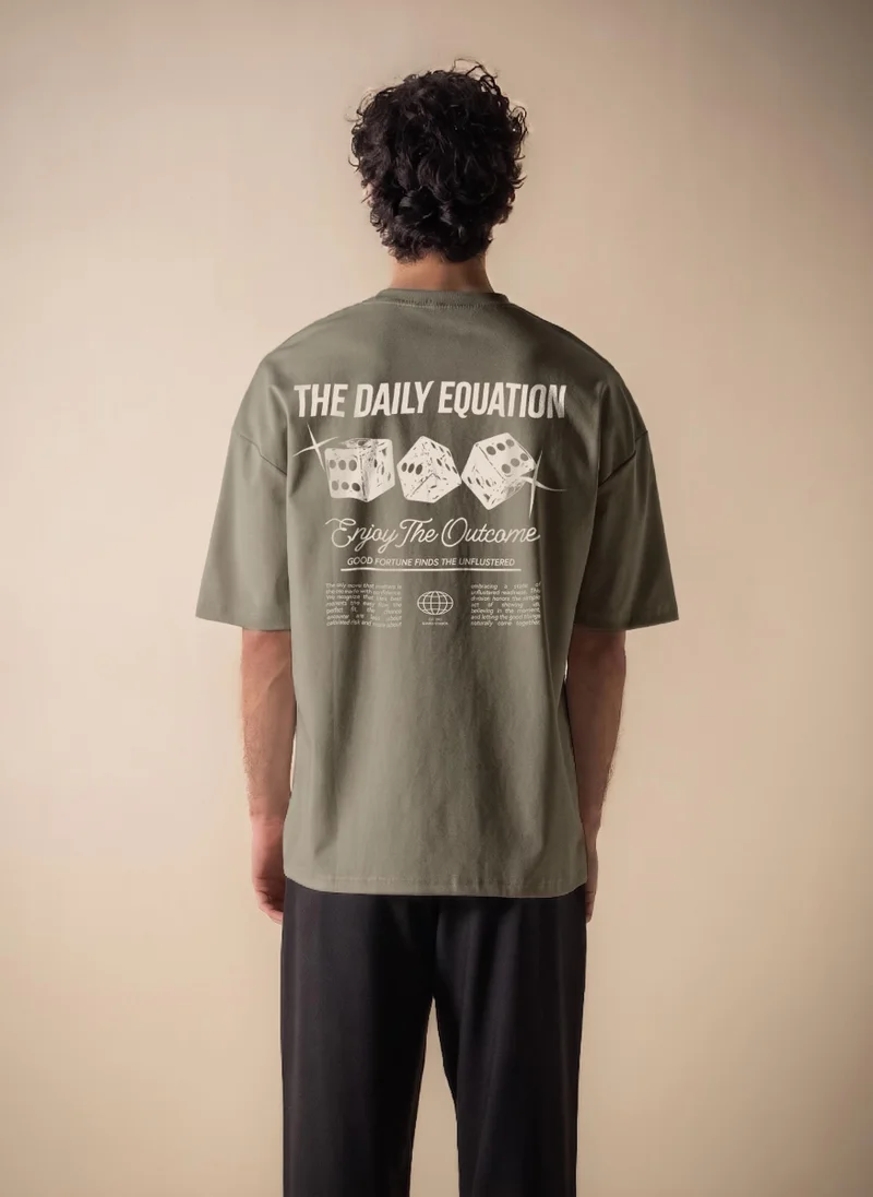 شايبس CONTRAST PRINTED MIDWEIGHT T-SHIRT