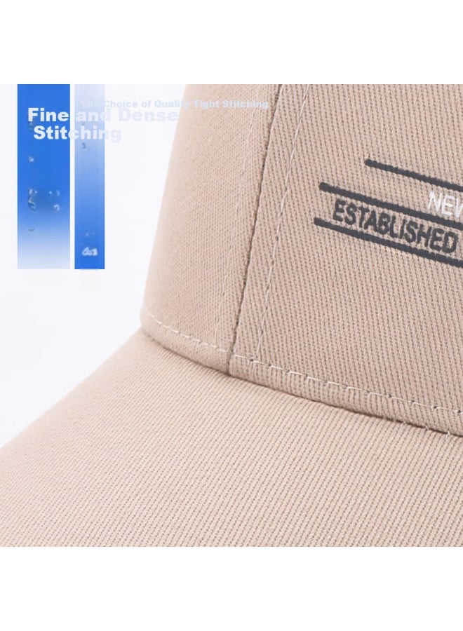Playboy Men's Baseball Cap Outdoor Windproof Sunscreen Sports Sunshade Women's Cap Four Seasons Travel Duck Tongue Cap Khaki - Image 2