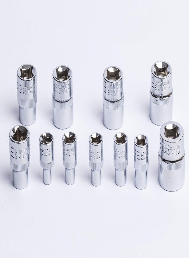 EHOMEA2Z مجموعة مقابس eHomeA2Z ذات محرك نجمة أنثى E-Torx مكونة من 11 قطعة CR-V فولاذ E4 - E20 - Image 4