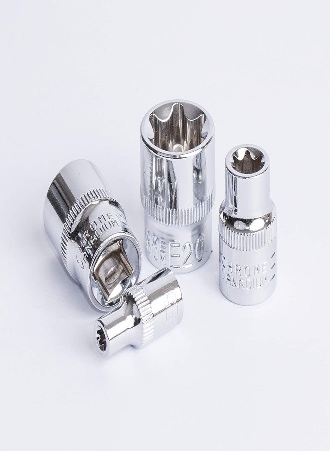 EHOMEA2Z مجموعة مقابس eHomeA2Z ذات محرك نجمة أنثى E-Torx مكونة من 11 قطعة CR-V فولاذ E4 - E20 - Image 3