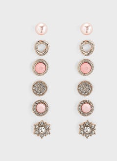 Claires Kids 6 Pack Gold Studs Earring  - Image 1