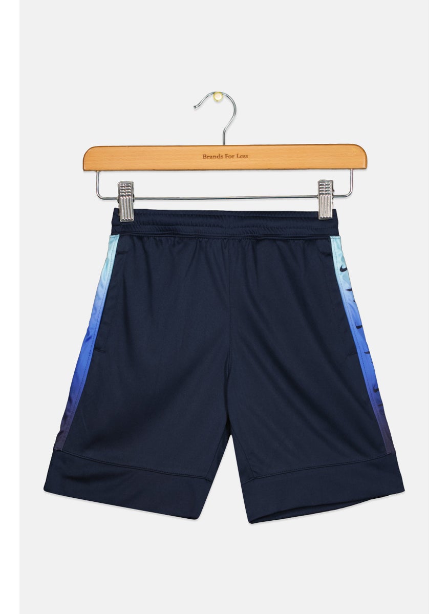 Nike 3Brand by Russell Wilson - Toddlers Boy Sportswear Fit Brand Logo Training Shorts, Navy - Image 1