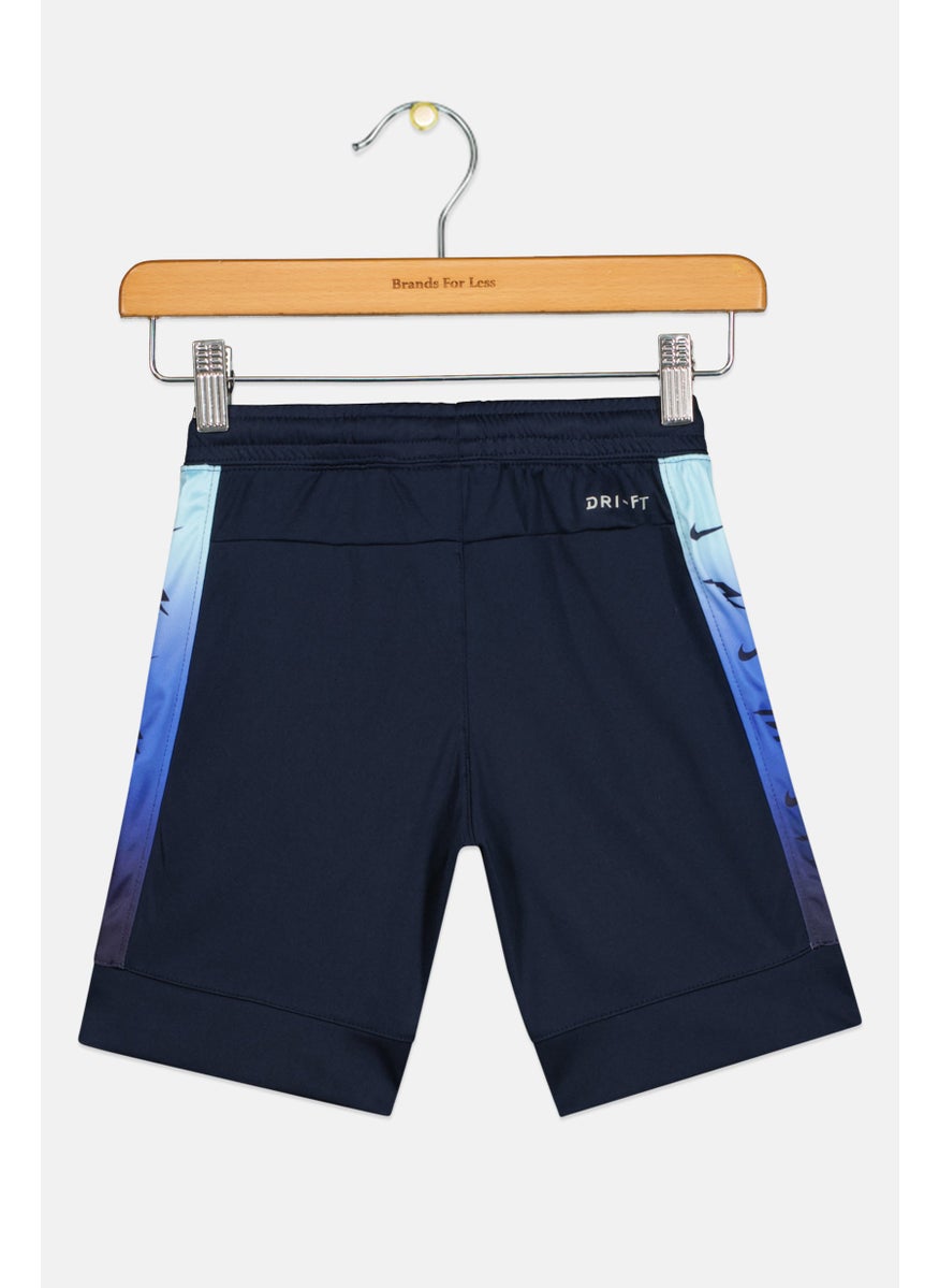 Nike 3Brand by Russell Wilson - Toddlers Boy Sportswear Fit Brand Logo Training Shorts, Navy - Image 1