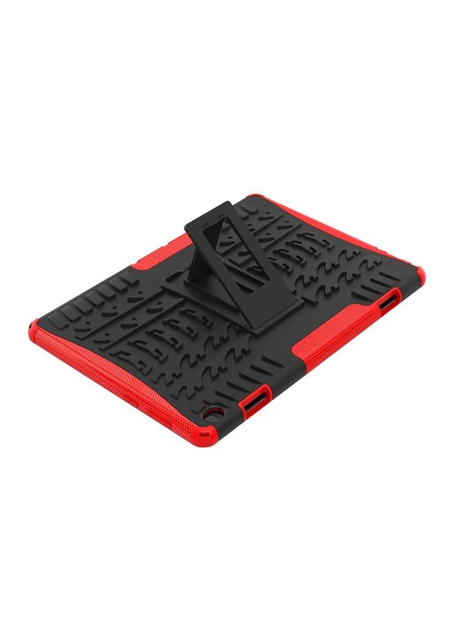 S-TOP Case For Lenovo Tab M10 X605 / X505 Tire Texture Shockproof TPU+PC Protective Tablet Case with Holder - Image 5
