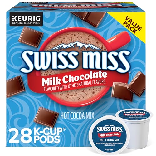 Swiss Miss Milk Chocolate Hot Cocoa Keurig SingleServe K Cup Pods 28 Count - Image 1