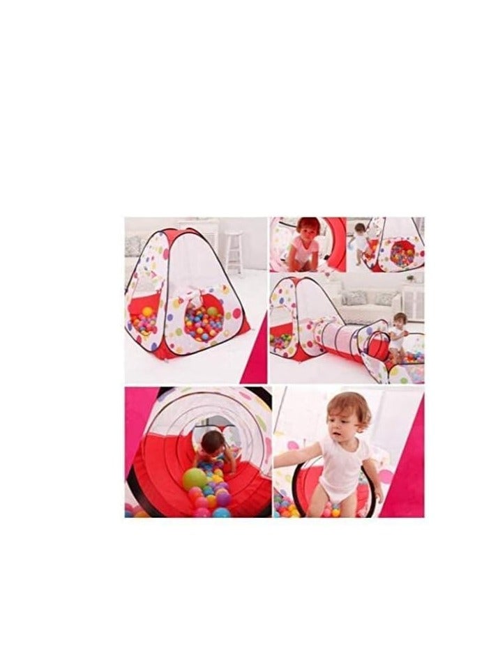 يوستيد خيمة لعب للأطفال 3 في 1 / مجموعة خيمة لعب كومبو مع نفق لعب للأطفال، خيم لعب للأطفال قابلة للطي، منزل لعب قابل للحمل في الهواء الطلق، خيمة ألعاب داخلية للأميرة الأمير، قلعة حجيرة، هدايا، مقاس واحد - Image 3