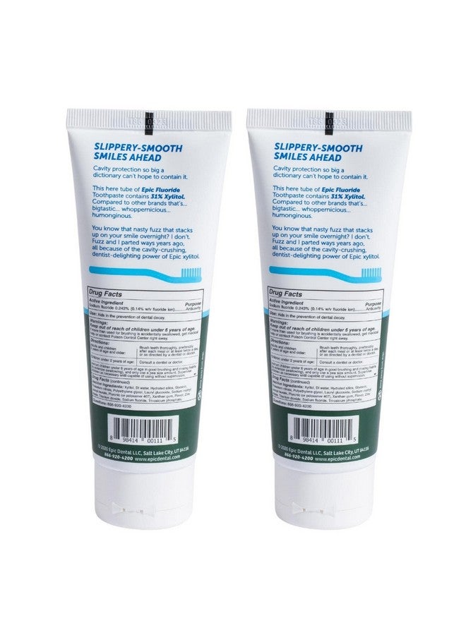 Epic Dental 31% Xylitol Toothpaste, Spearmint, 4.9 Ounce (Pack of 2) - Image 2
