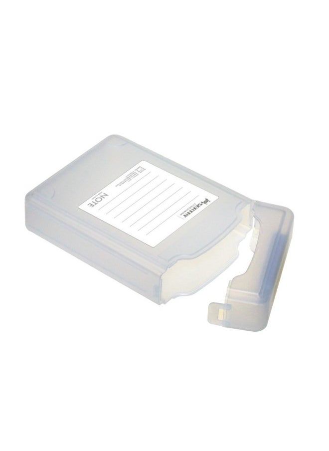 Generic Seatay Shuolitai HD302 Mobile Hard Disk Box/protective Box/pp Box Hard Disk Holder/hard Disk Box Storage Bag-Color:White Translucent  - Image 1