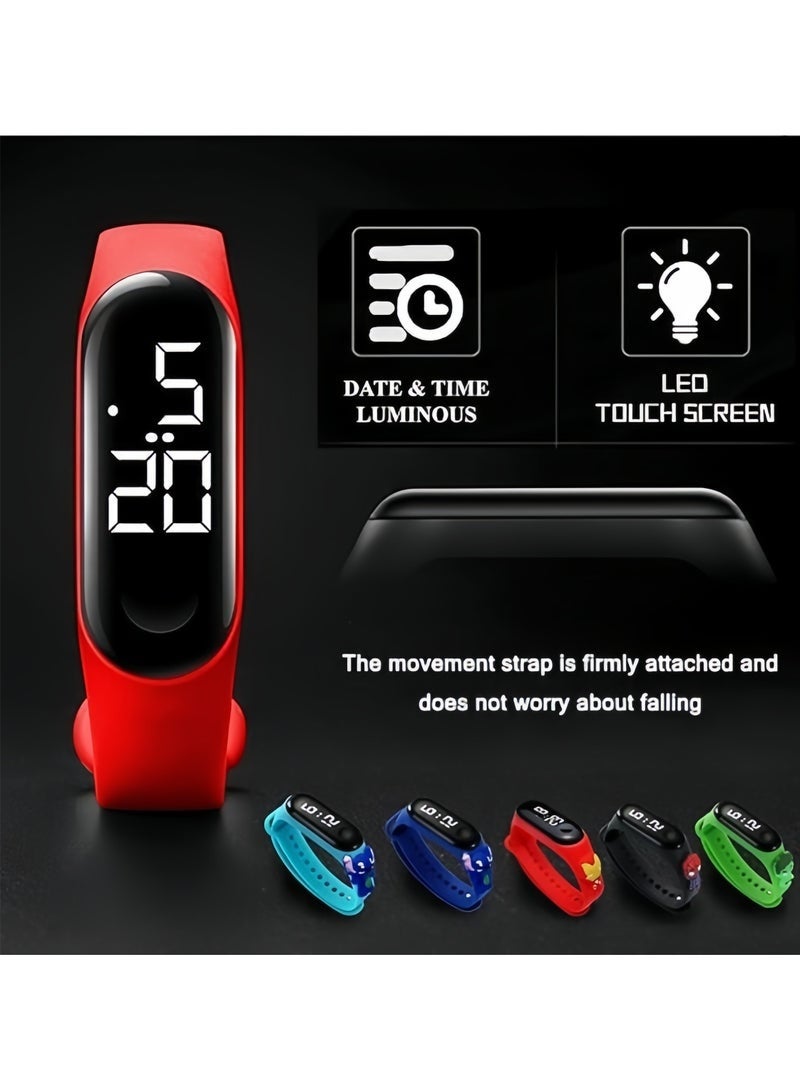 Merrystick 12 Pcs Kids' Water Resistant Silicone Digital Watch  Children's Cute Cartoon Touch Watch Party Favors for Kids Watch, Return Gifts for Birthday Party Kids, Party Favours Bulk Gifts for Kids, Mini Toys Birthday Giveaways, Small Gifts Party Favors, Goodie Bags Pinata - Image 4