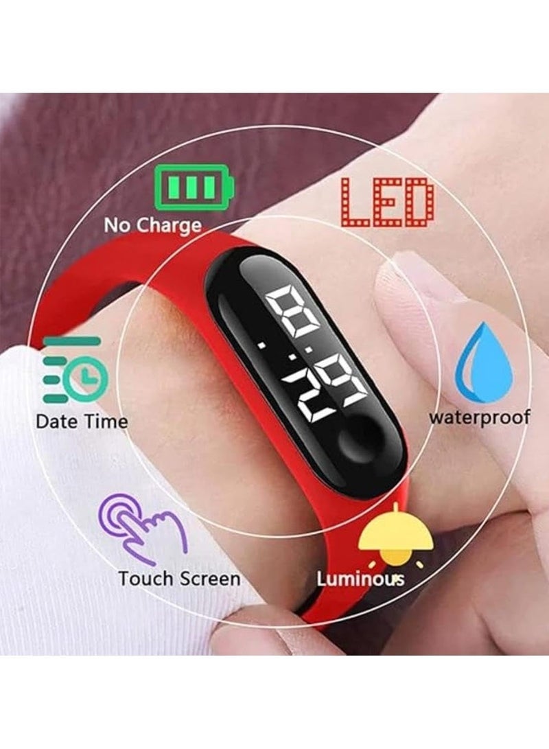 Merrystick 12 Pcs Kids' Water Resistant Silicone Digital Watch  Children's Cute Cartoon Touch Watch Party Favors for Kids Watch, Return Gifts for Birthday Party Kids, Party Favours Bulk Gifts for Kids, Mini Toys Birthday Giveaways, Small Gifts Party Favors, Goodie Bags Pinata - Image 3