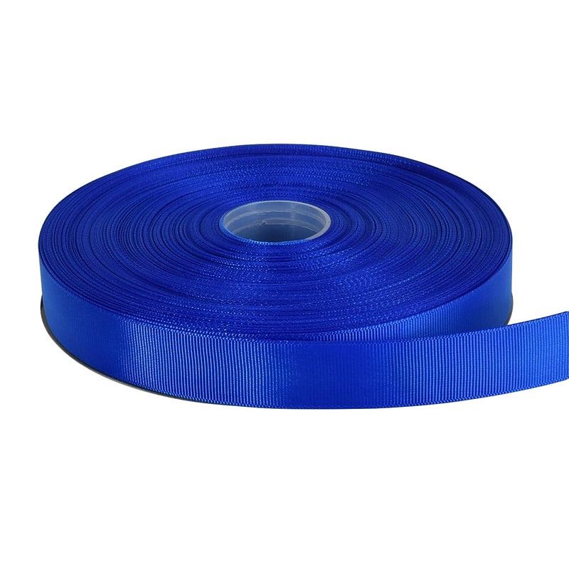 TONIFUL 100yds 1 Inch Grosgrain Ribbon Royal Blue Solid Grosgrain Ribbon Roll for Gift Wrapping Hair Accessories Sewing DIY Bows Floral Wedding Decoration Valentines Day Christmas Ribbons1 Blue