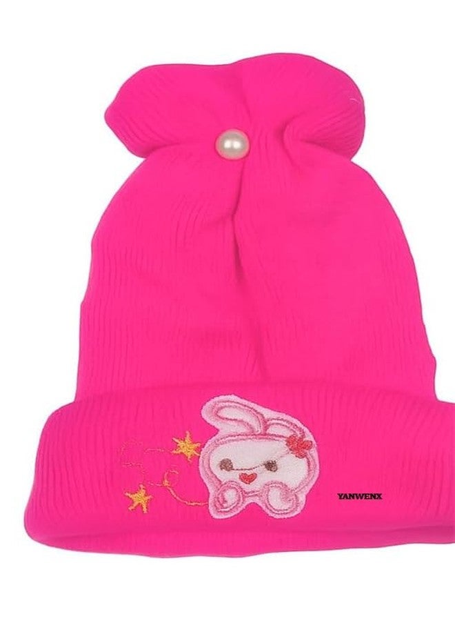 Yanwenx Baby Winter Woolen Cap - Soft & Warm Caps for Newborns & Kids (Pack of 3),Multi_2, 6-12 Months - Image 4