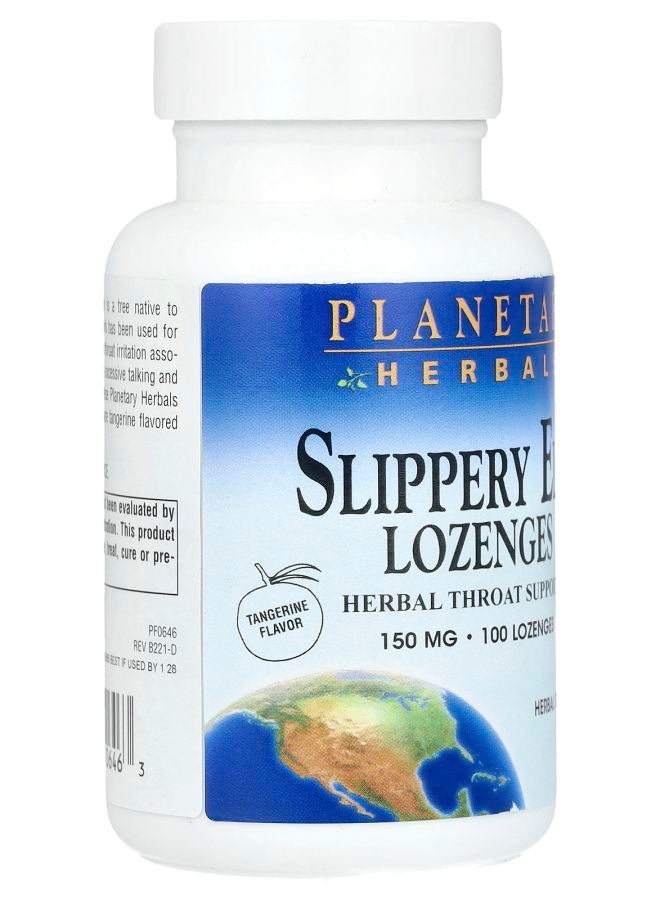 PLANETARY HERBALS Slippery Elm Lozenges Tangerine 150 mg 100 Lozenges - Image 2