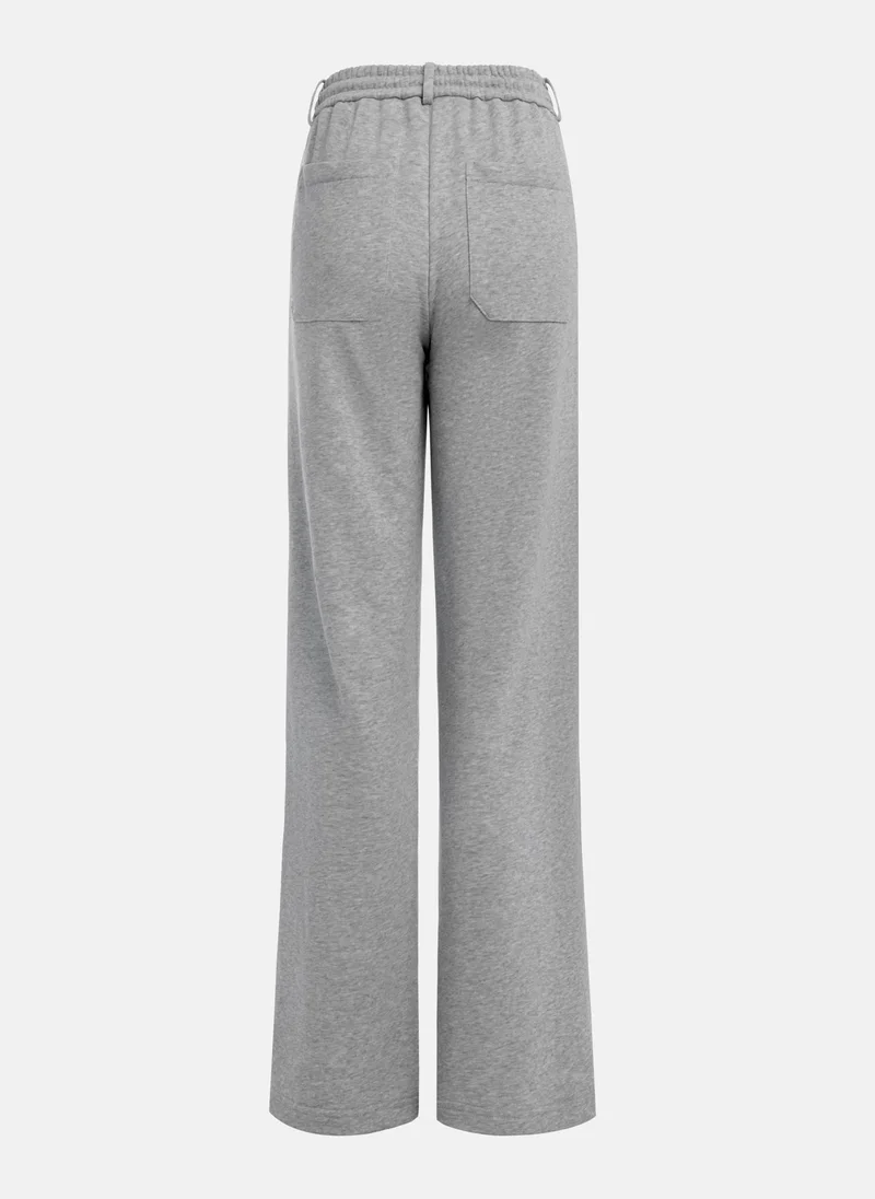 Lichi Jersey tie-up trousers with gathers at the waist