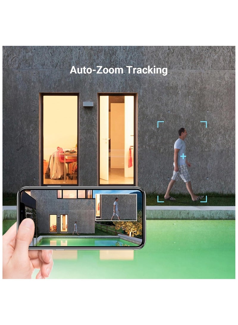 EZVIZ H80x Dual 4K Pan & Tilt Wi-Fi Camera, AI-Powered Human/Vehicle Shape Detection, ColorFULL Night Vision, 360° Panoramic View, Auto Tracking, Two-Way Talk, Smart Detection, IP65 Weatherproof, Supports Up to 512GB MicroSD & Cloud Storage, H.265 Compression, 30m Night Vision, 340° Pan & 70° Tilt, Dual Lenses, Auto Patrol, Pre-Set Location Return - Image 3