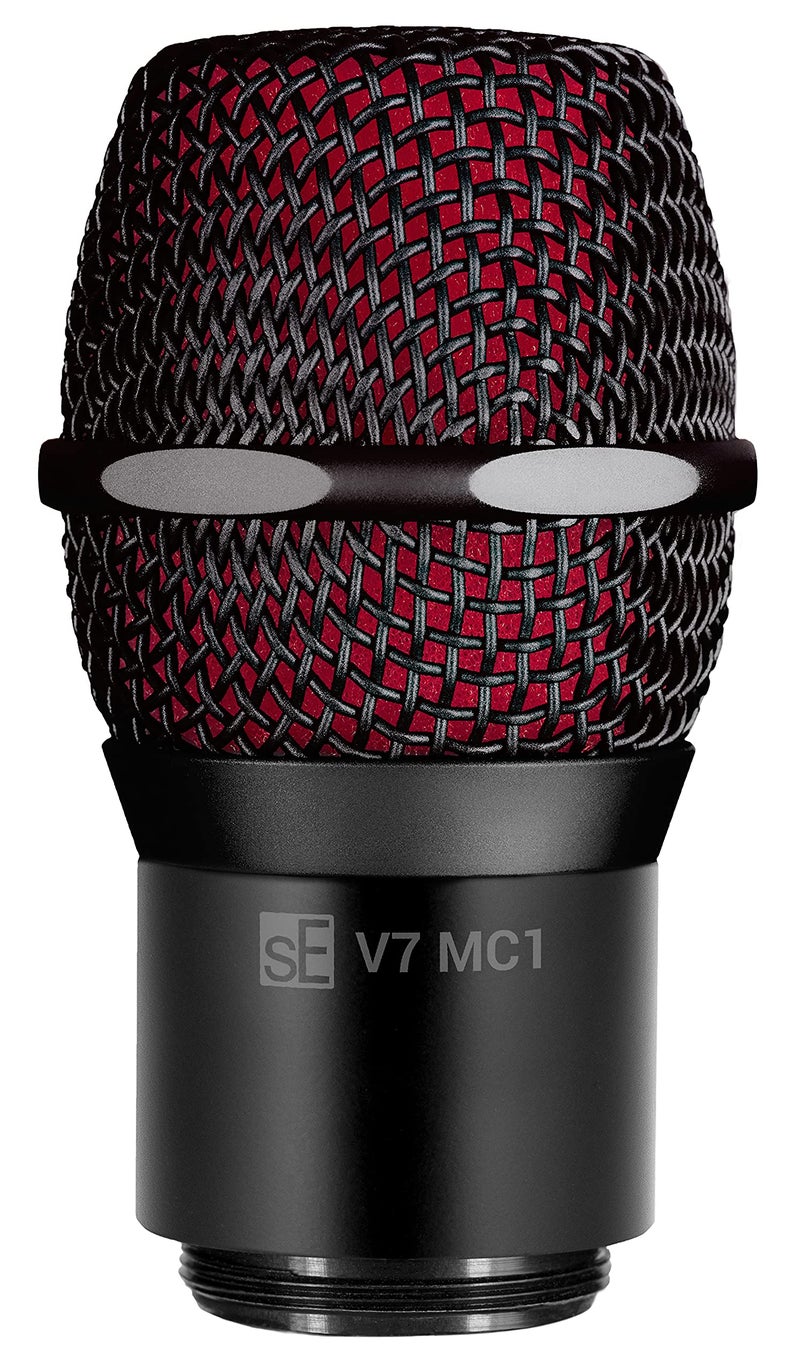 SE ELECTRONICS V7 MC1 Wireless Microphone Capsule - Compatible with Shure Wireless Transmitters - Professional Dynamic Microphone for Singing, Speech & Music Studio Recording (Black) - Image 1