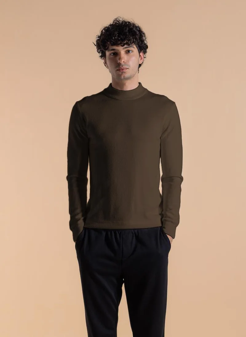 شايبس FINE KNIT MOCK NECK SWEATER