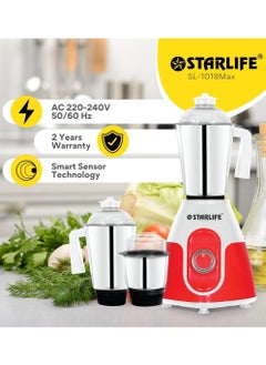 STARLIFE 3 in 1 mixer grinder with stainless steel 800W powerful motor  - Image 5