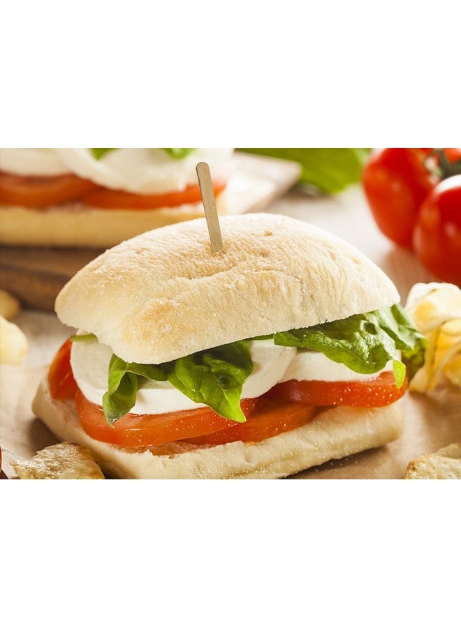 Gmark Natural Birch Wood Sandwich Picks, 3.5 Inch 750 per Pack, Biodegradable Wooden Food Picks (750pcs/box) GM1065 - Image 2