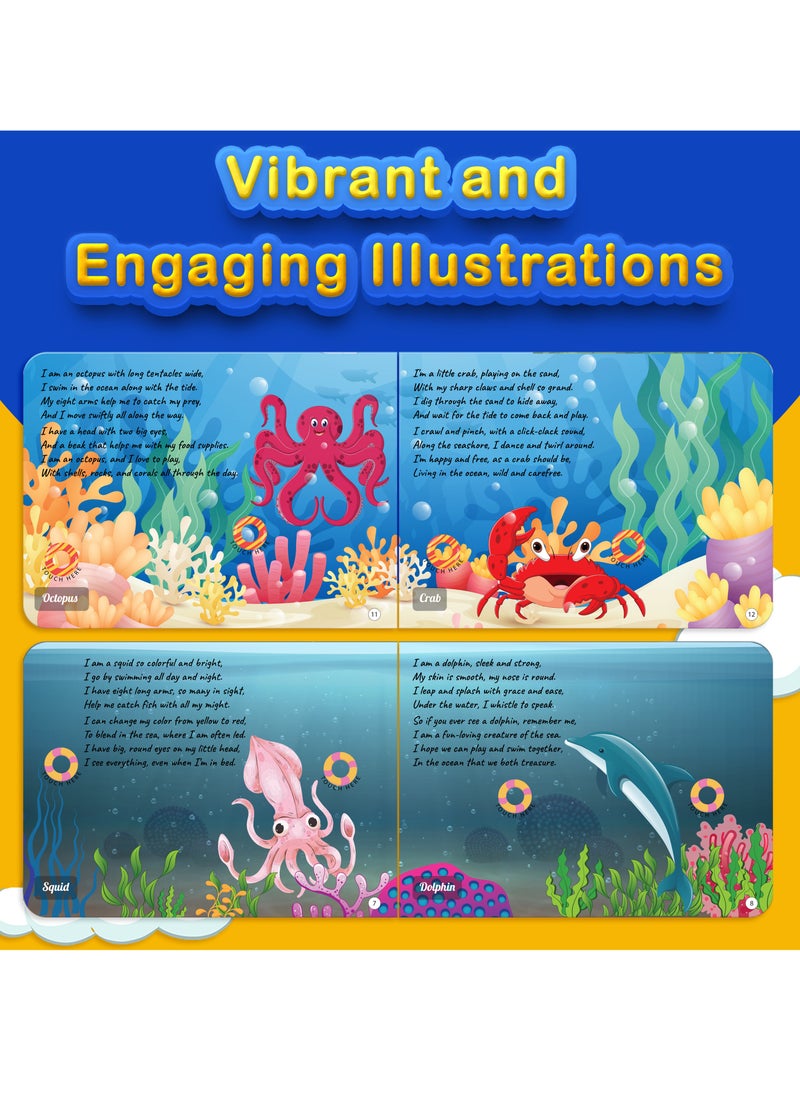 Kiddale Aquatic Animal Rhymes Musical Sound Book for 1+ Year Olds  - Image 3
