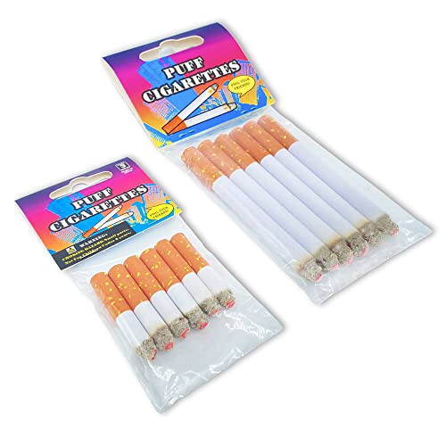 Smatagee Fake Puff Cigarettes That Blow Smoke 6 Cigarettes 6 Half Cigarettes 1 Cigars Faux Cigs with a Realistic Look Prop for Prank Halloween Costume Movieheater Play Fun Gag GiftNovelty Toy - Image 5