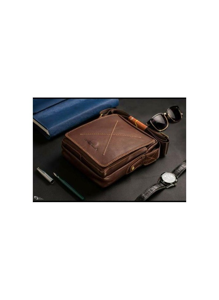 Mela X Genuine Leather Crossbody Bag for Men Distinctive Shape brown - pzsku/Z2AC2E8F1412AD039DDDDZ/45/_/1726396162/1545cf42-1de6-4a77-825b-b9e03bec3f43