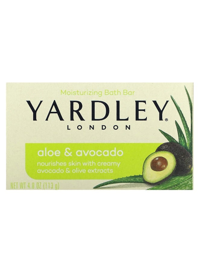 Yardley of London Yardley London, Moisturizing Bath Bar, Aloe & Avocado, 4 oz (113 g)  - Image 1