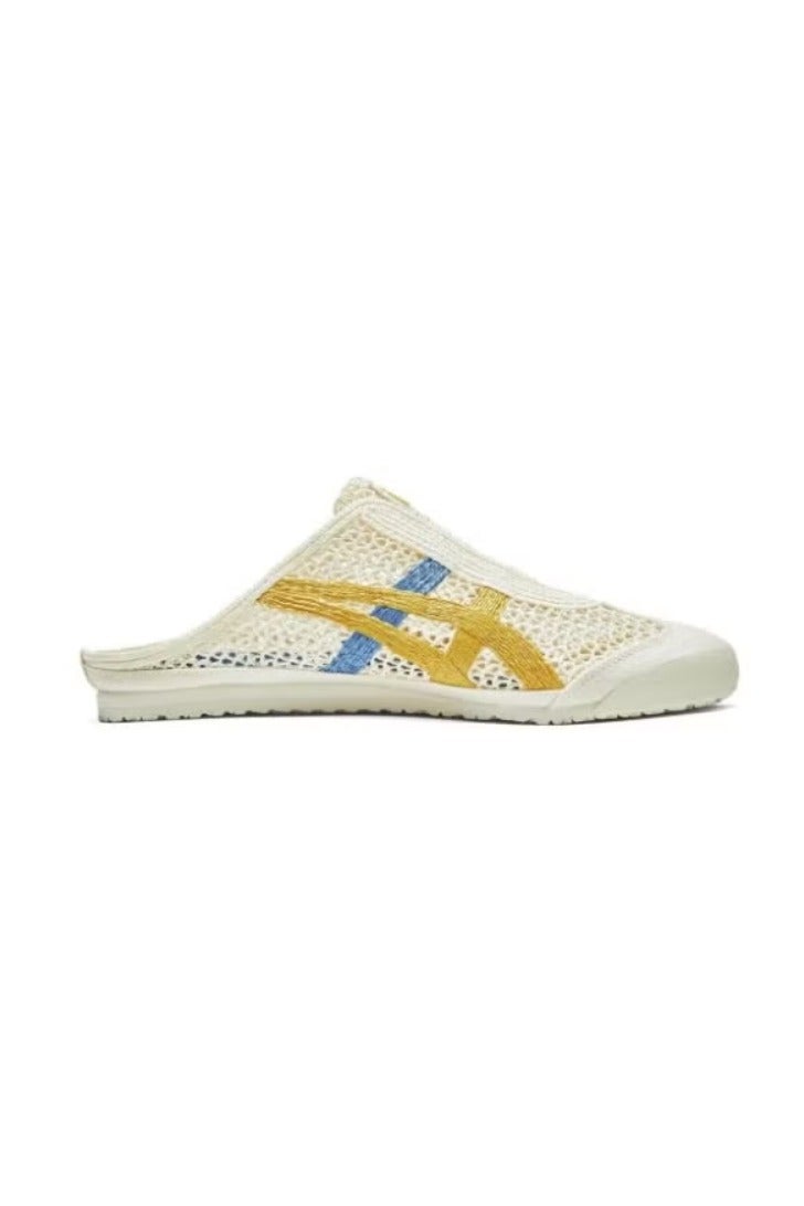 Onitsuka Tiger MEXICO 66 SABOT Summer Casual Slide Sandals - Beige/Yellow/Blue - Image 1