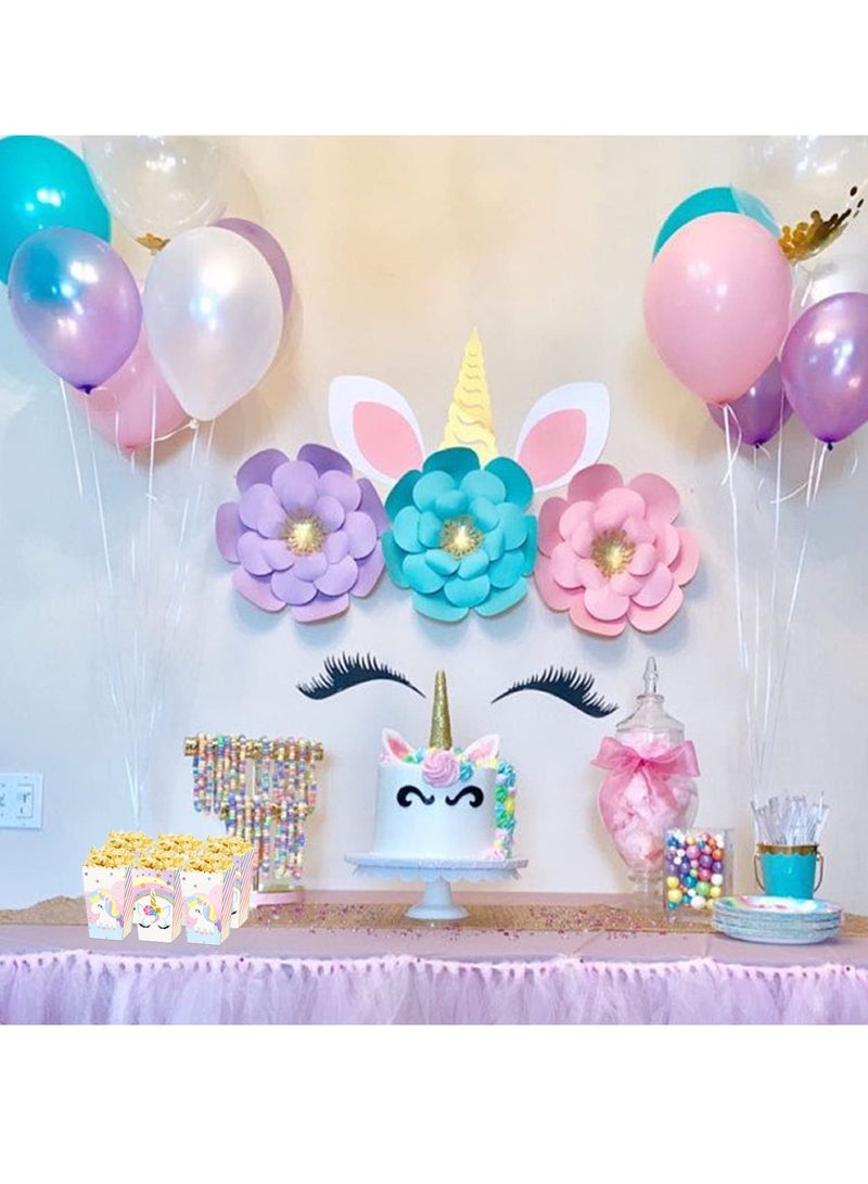 KASTWAVE 24PCS Popcorn Boxes - Rainbow Snack Containers for Birthday Party, Treat Favor Boxes for Candy Cookies Decorations, and Party Supplies - Image 5