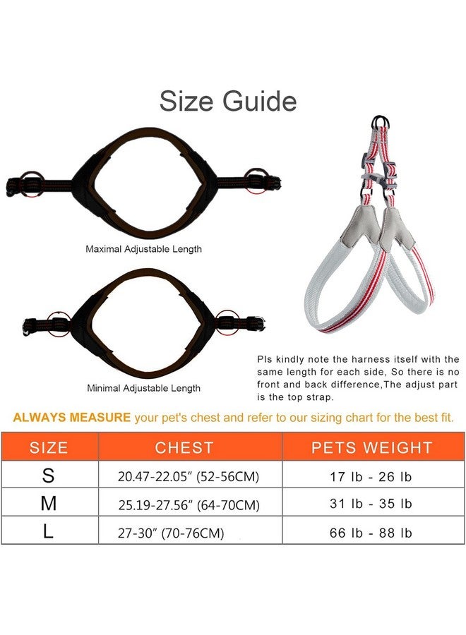 إيميلي بيتس حزام للكلاب لا يسحب، لا يخنق ولا يتدخل، أحزمة قابلة للتعديل من شبكة ناعمة قابلة للتنفس، مقاوم للهروب ولا يحتك بالكلاب الصغيرة والمتوسطة والكبيرة (أخضر، كبير) - Image 4