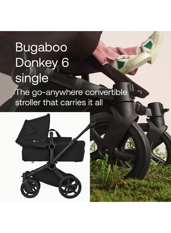 Bugaboo Donkey 6 Convertible Single-to-Double Stroller, Heritage Black - Image 2