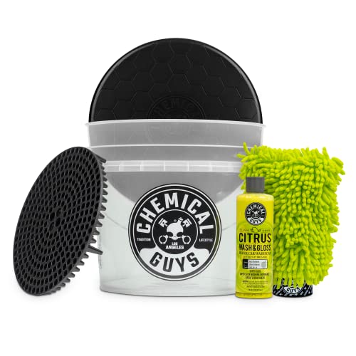 Chemical Guys HOL133 Ultimate Scratch-Free Detailing Bucket And Accessories Car Wash Kit 16 fl. oz - Image 1