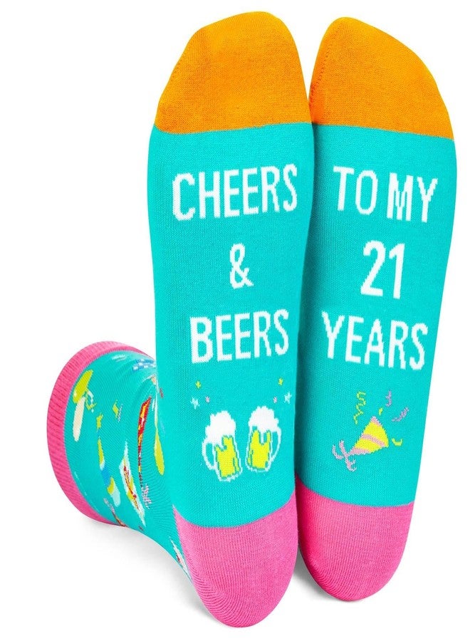 Happy Pop HAPPYPOP 21st Birthday Socks - Gifts for 21 Year Olds, Female & Male - Image 1