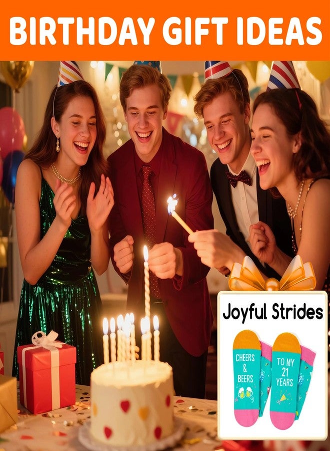 Happy Pop HAPPYPOP 21st Birthday Socks - Gifts for 21 Year Olds, Female & Male - Image 3