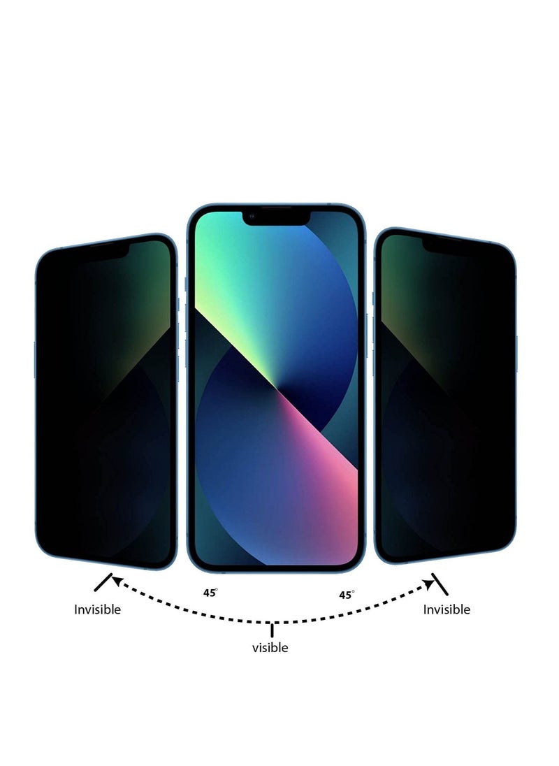 بورتوني iPhone 14 Plus / 13 Pro Max واقي شاشة للخصوصية 9H مضاد للتجسس بغشاء داكن حافظة واقية زجاج مقوى خالٍ من الفقاعات لهاتف Apple iPhone 14Plus / 13 Pro Max 6.7 بوصة 2022  - Image 2