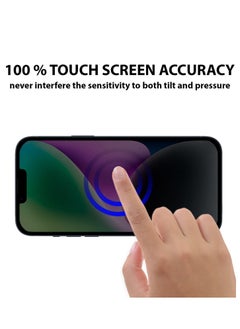 BORTONY iPhone 14 Plus /13 Pro Max Privacy Screen Protector 9H Anti Spy Dark Film Guard Case Friendly Bubble Free Tempered Glass for Apple iPhone 14Plus/13 Pro Max 6.7 Inch 2022  - Image 3