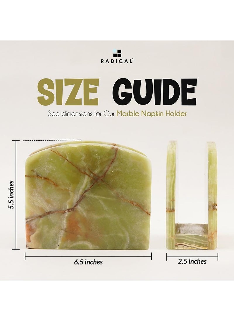 RADICALn - RADICALn Marble Napkin Holder is perfect for wall decoration countertop decoration coffee table elegant paper towel holder for kitchen - Image 1